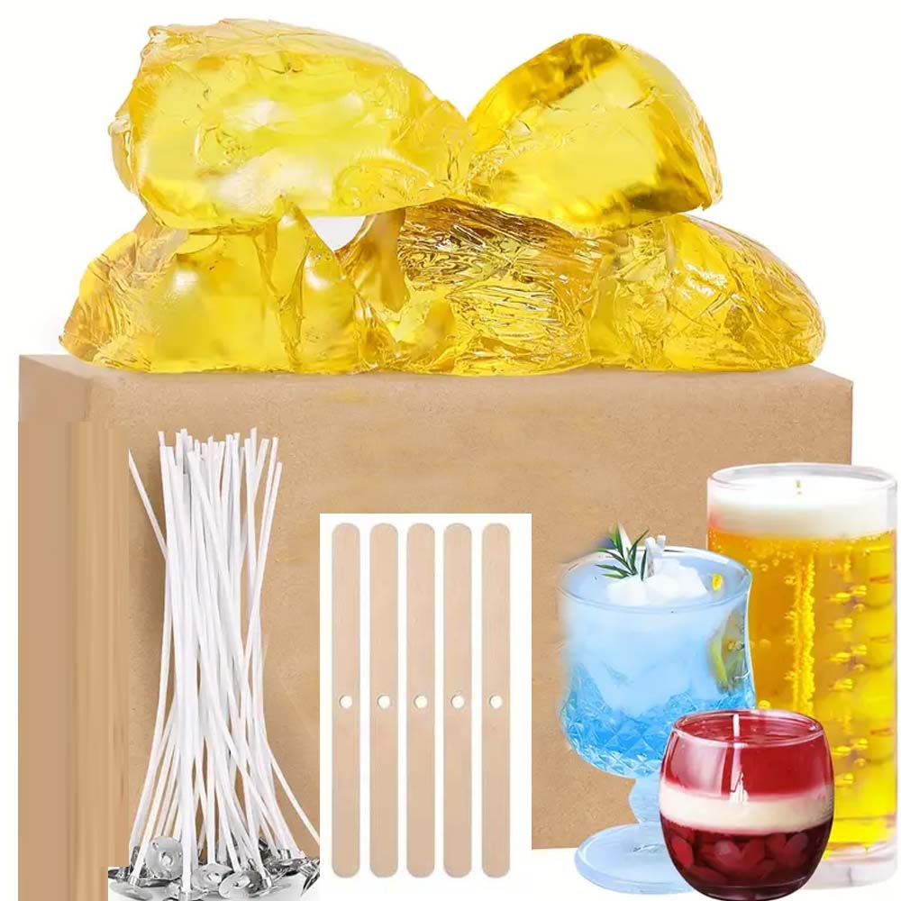 Candle Making Wax Melter - شمع جيلي جل أصفر شفاف 200