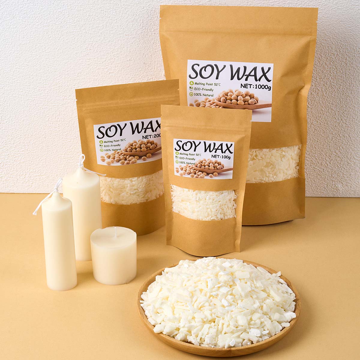 Candle Making Wax Melter - 1 جنيه شمع الصويا الأبيض النقي