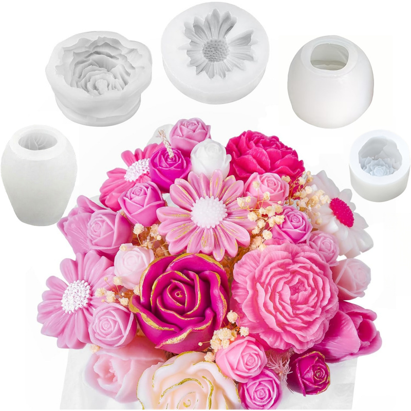 Candle Making Kit Wholesale - مجموعة قوالب شموع على شكل 5