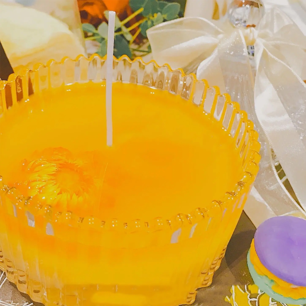 شمع جيلي جل أصفر شفاف 200 جرام - مراجعة Candle Making Wax Melter وسعره