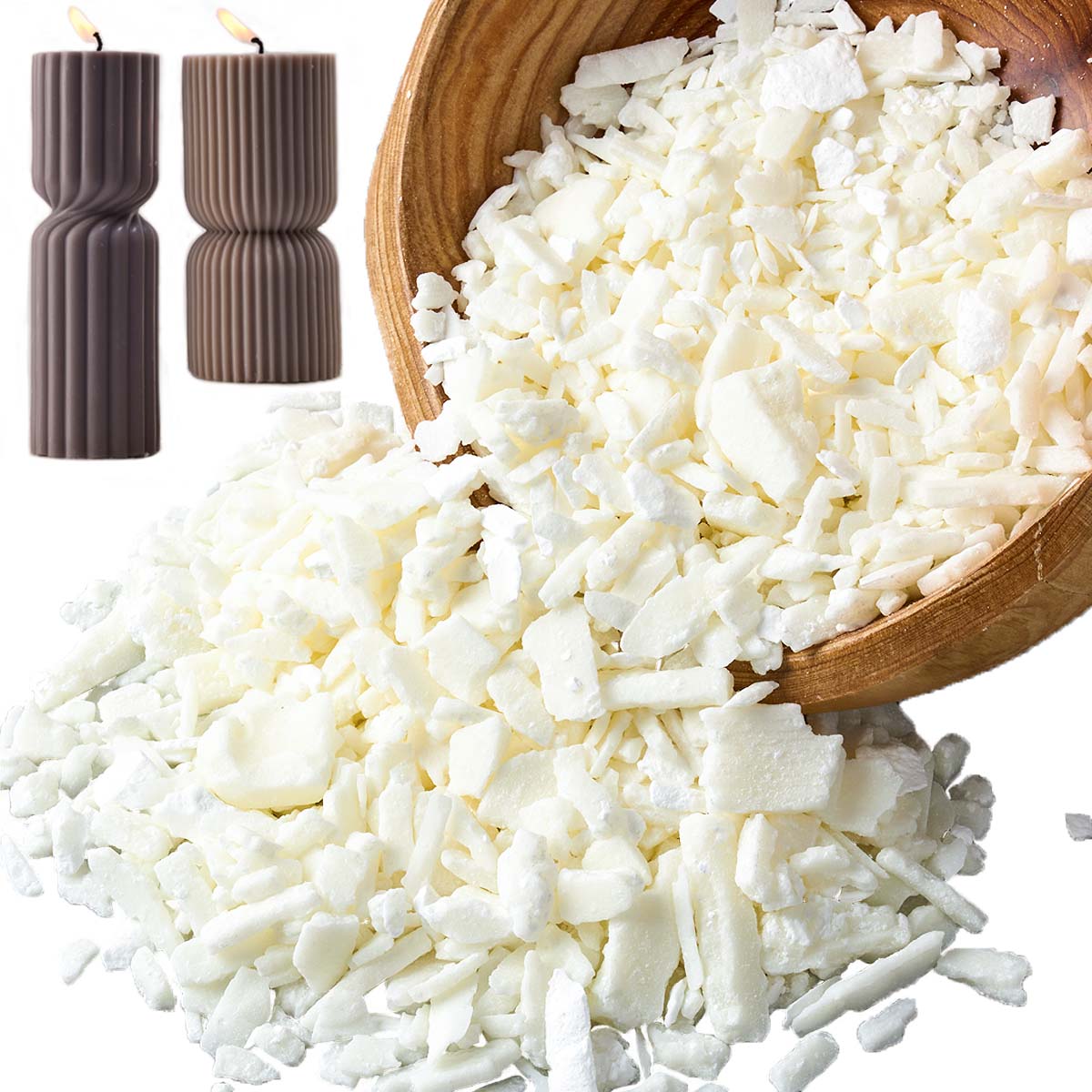 1 جنيه شمع الصويا الأبيض النقي - مراجعة Candle Making Wax Melter وسعره