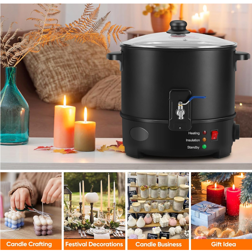 الاتحاد الأوروبي الولايات المت - مراجعة Candle Making Wax Melter وسعره